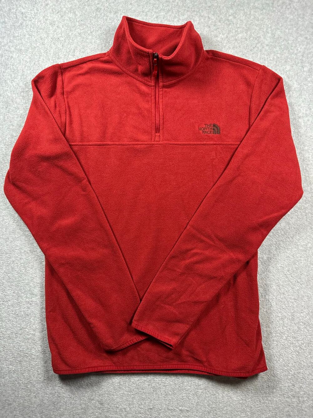 The North Face Fleece Quarter Zip Pullover Men's Small Red